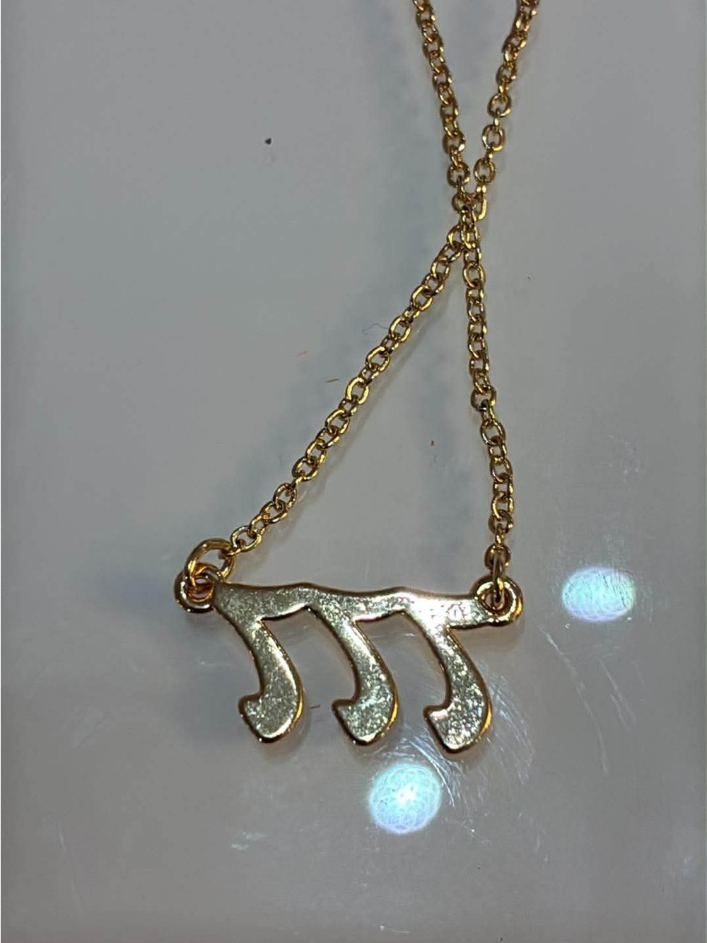 777 gold tone necklace - Picture 5 of 7